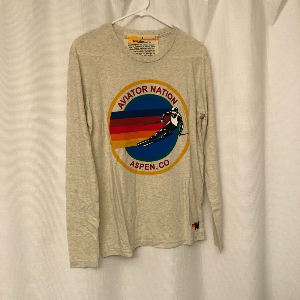 NWT Aviator Nation Aspen long sleeve Small - Picture 2 of 4
